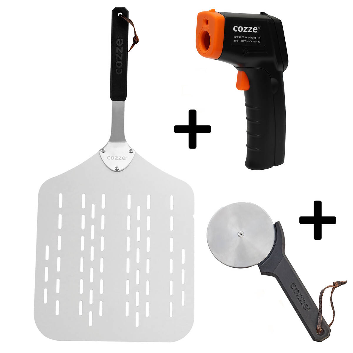 Cozze Pizza Starter Kit » 90380 « Paddel, Pizzaschneider, Thermometer