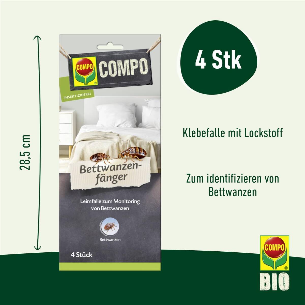 COMPO Klebefalle » Bettwanzenfänger « insektizidfrei