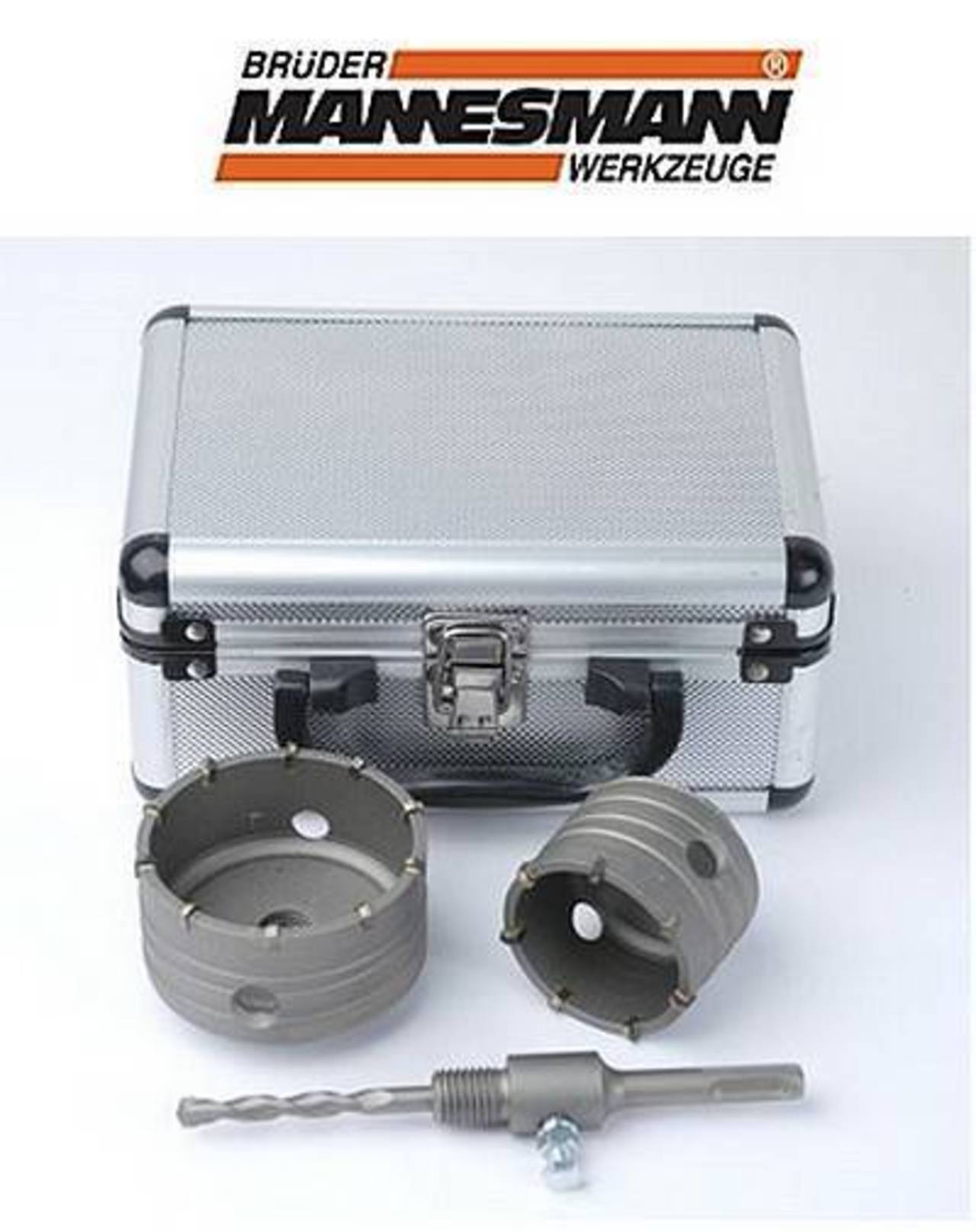 Brüder Mannesmann Schlagbohrkronensatz 4-tlg. im Koffer Brüder Mannesmann Schlagbohrkronensatz 4-tlg. im Koffer