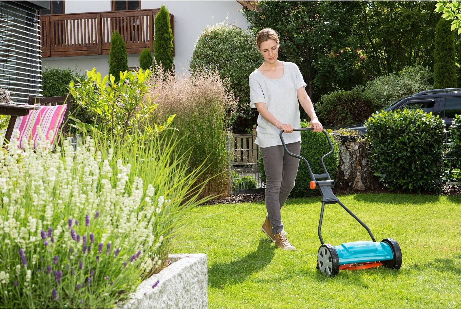 Gardena Spindelmäher » Classic 330 « für Rasenflächen bis 150 m²