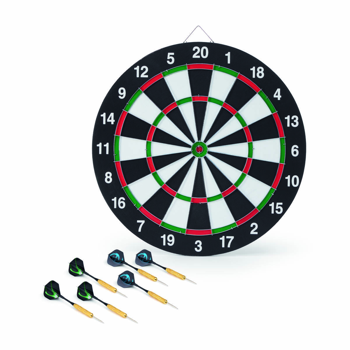 DoYourDart beidseitige Dartscheibe » 19979 / V1 « mit 6 Steel-Darts