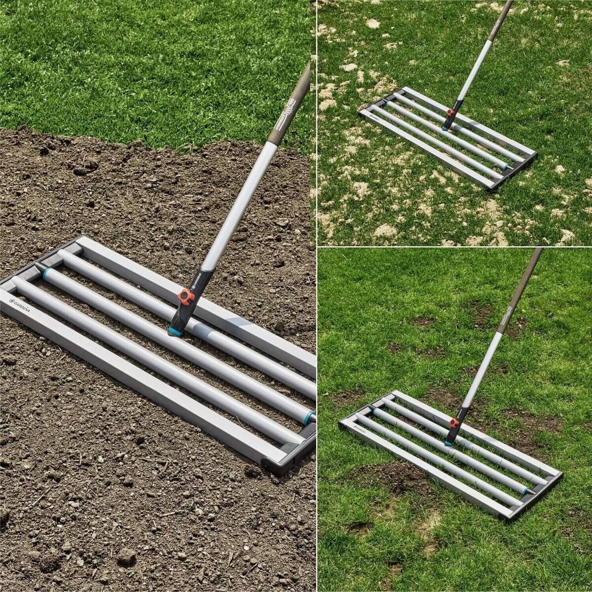 Gardena combisystem Rasenrakel » 3569-20 « Stahl, 76 cm Arbeitsbreite