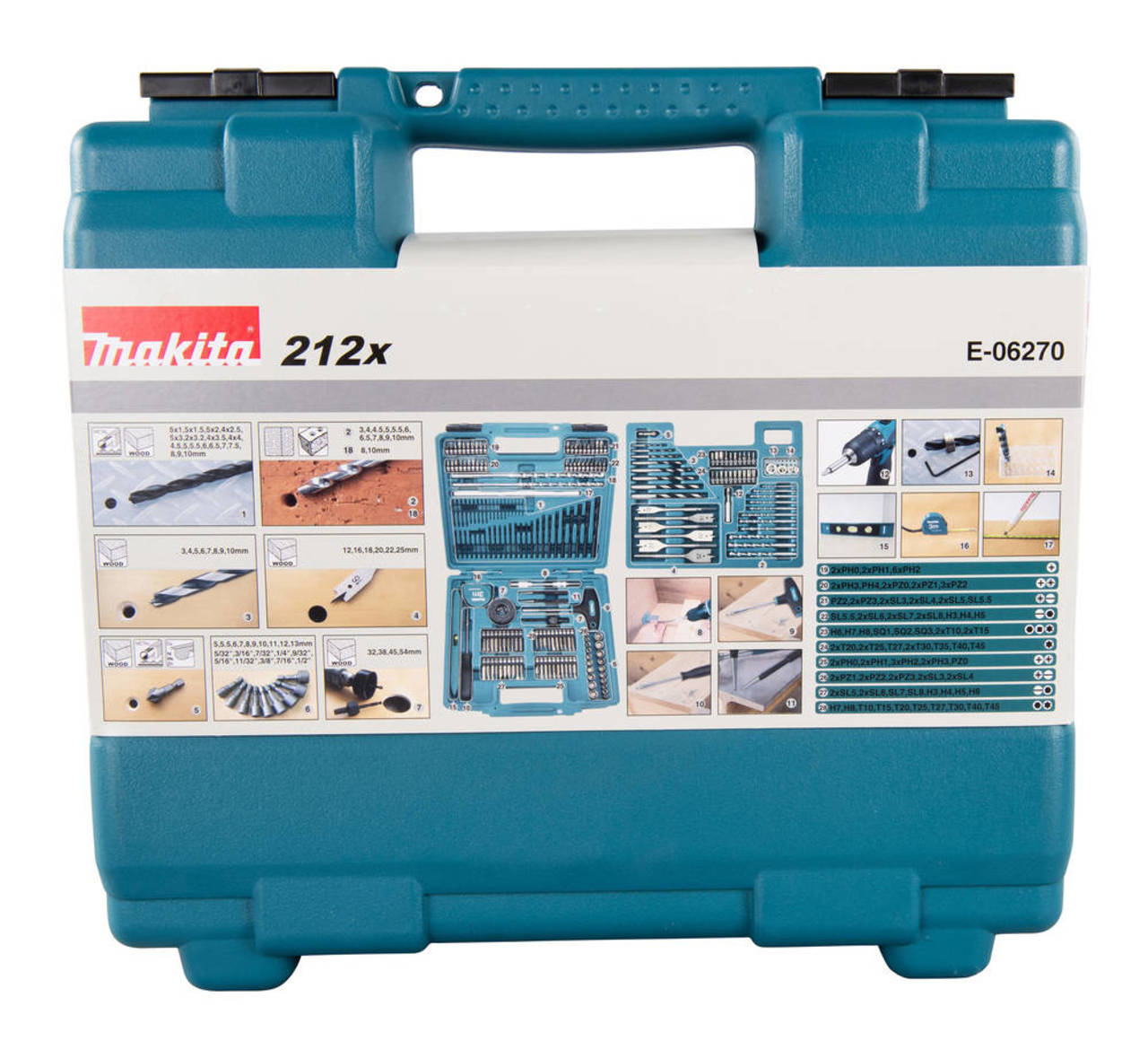 Makita Bohrer & Bitset » E-06270 « 212-teilig