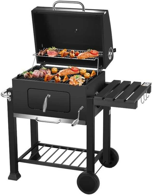 El Fuego Holzkohlegrill » Ontario Deluxe « Mit Thermometer, 56 x 42cm