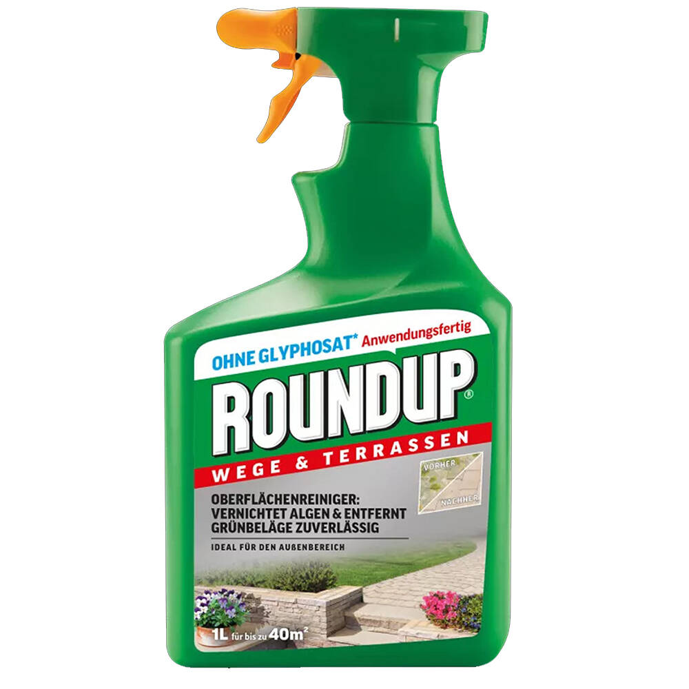Roundup® » Wege & Terrassen « Algenbekämpfung auf harten Außenflächen