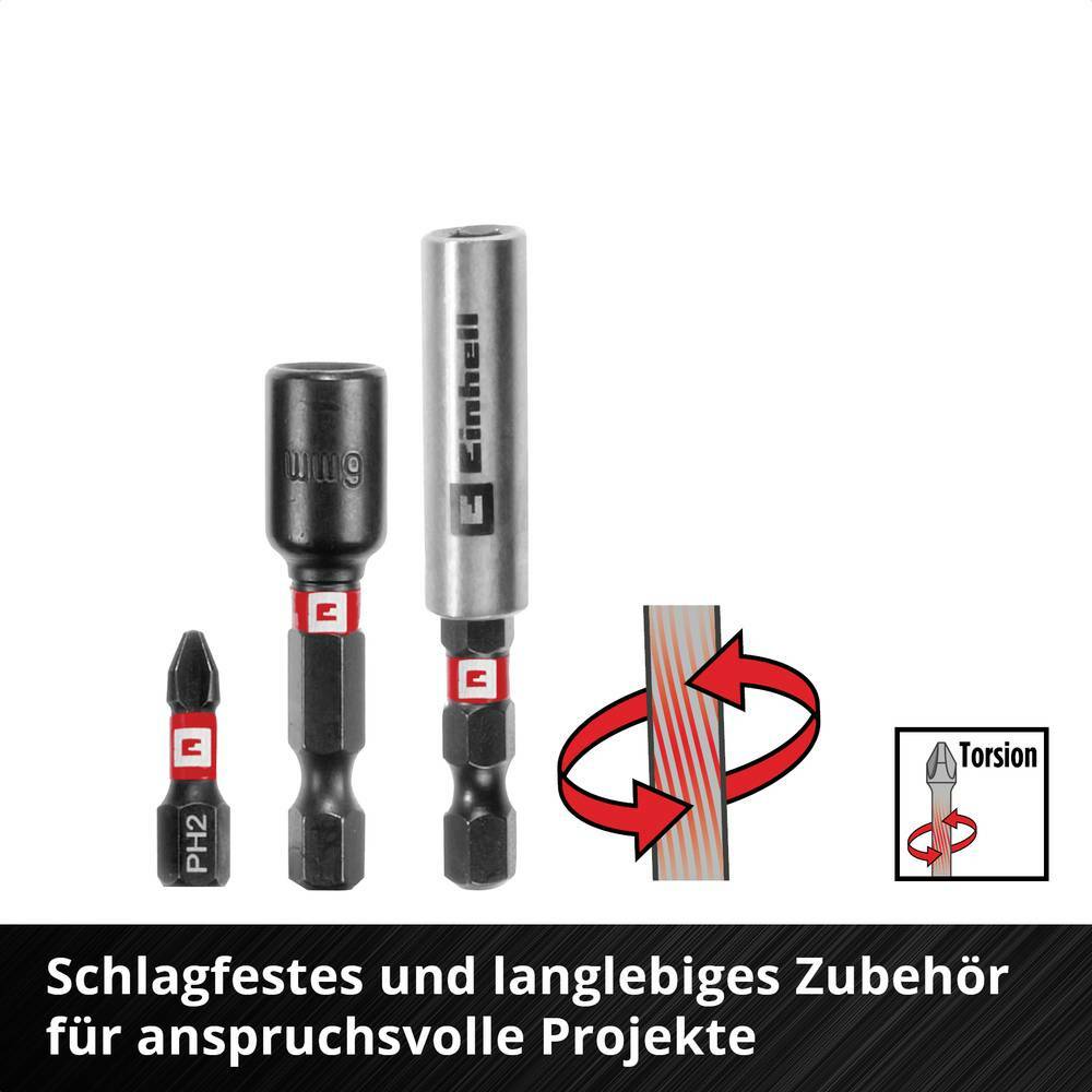 Einhell Original Zubehör » M-CASE « 39 Teile, S2 Stahl