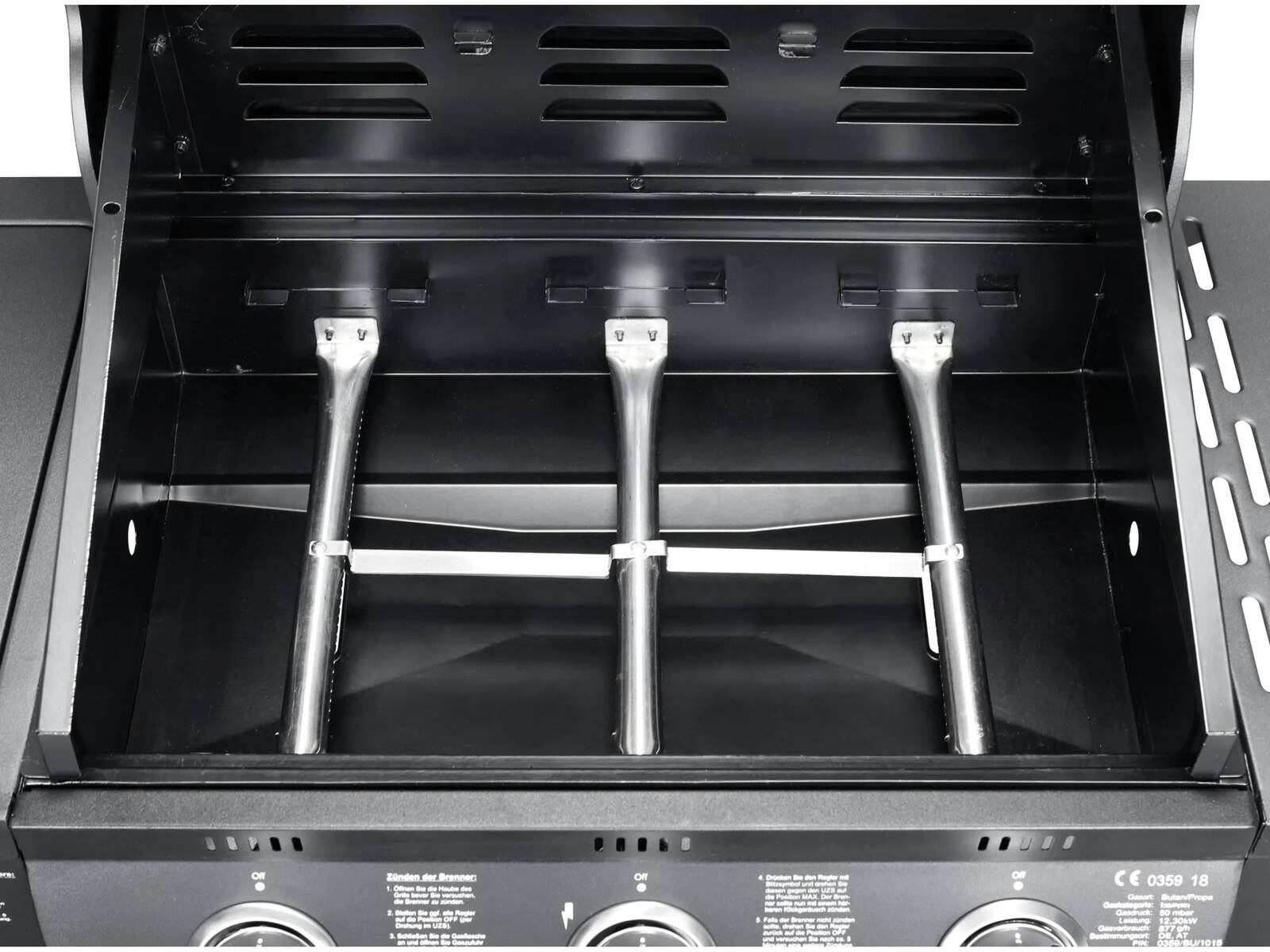 El Fuego Gasgrill » Columbus 3+1 « mit Seitenkocher, 3 Brenner, AY0562