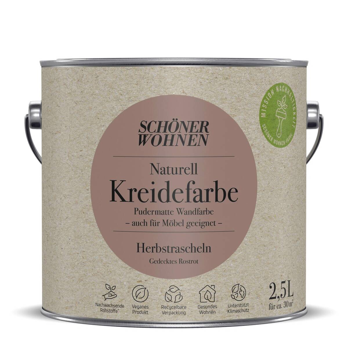Schöner Wohnen Naturell Kreidefarbe Herbstrascheln Edelmatt