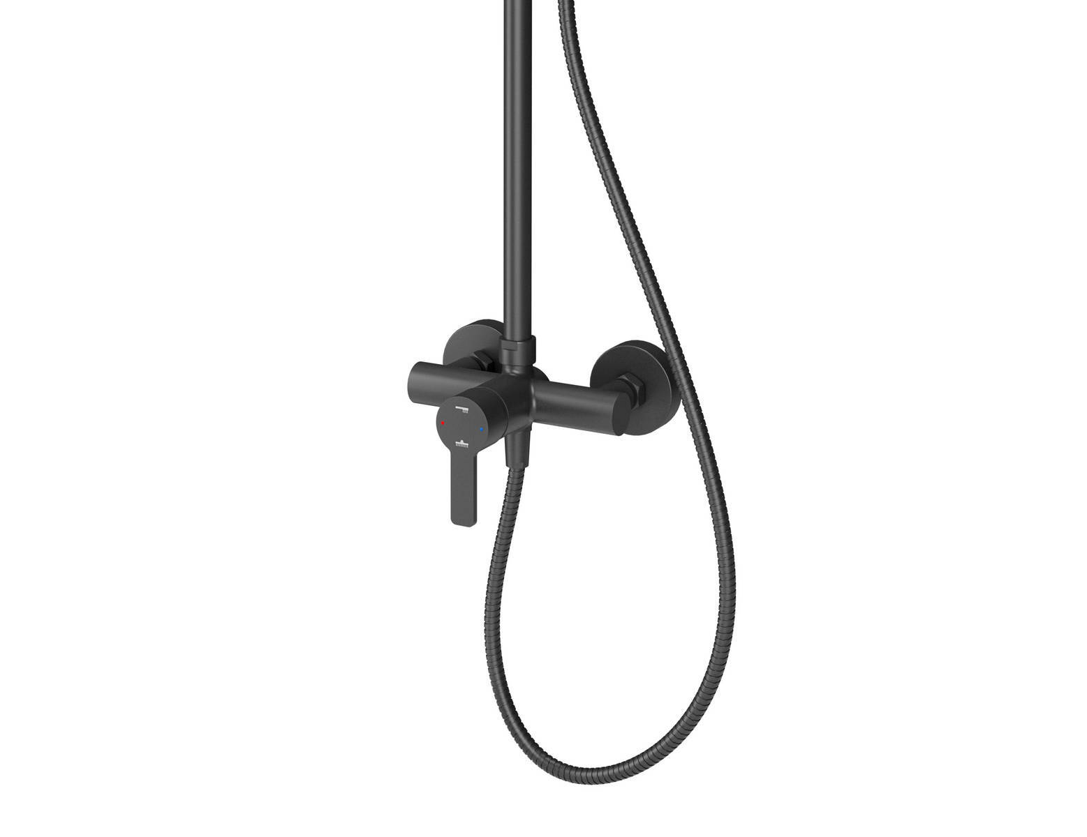 ♦ OUTLET ♦ Schulte Duschsystem DuschMaster Rain Classic » EP962068 « Black-Style