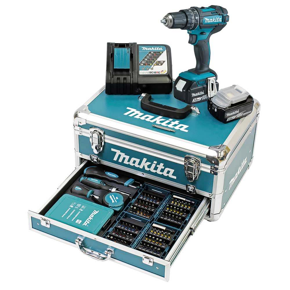 Makita Akku Schlagbohrschrauber » DHP482RFX9 « 18V