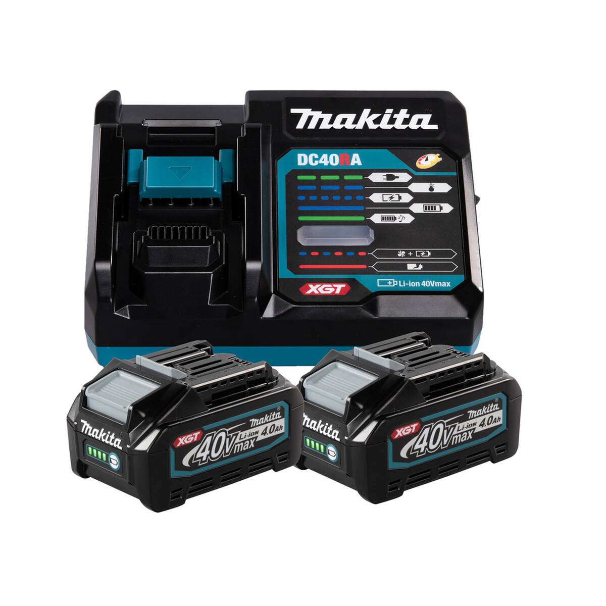 Makita » Power Source-Kit XGT 4,0 Ah « 2x 40 V Akkus, 1 Schnellladegerät