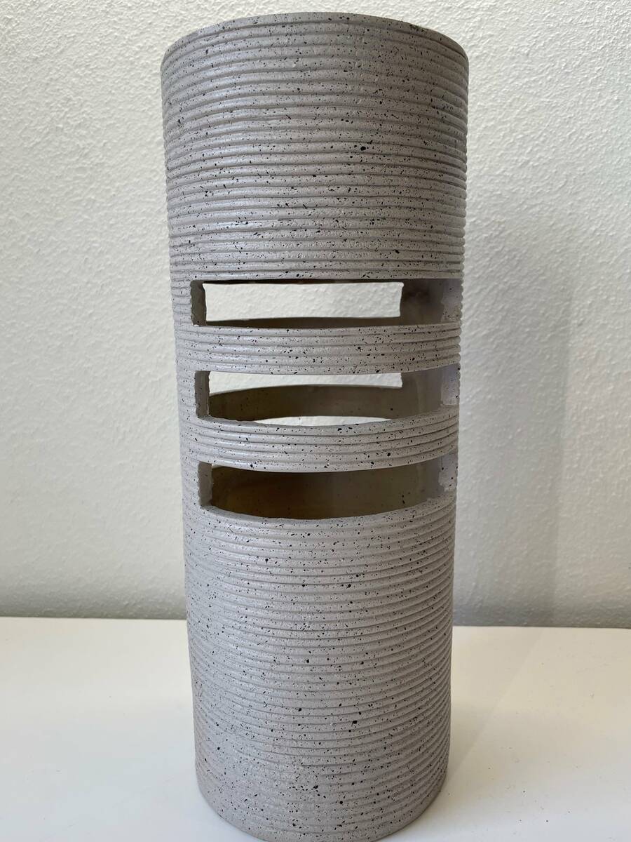 EGLO LED Solarleuchte » Grau « Steinoptik