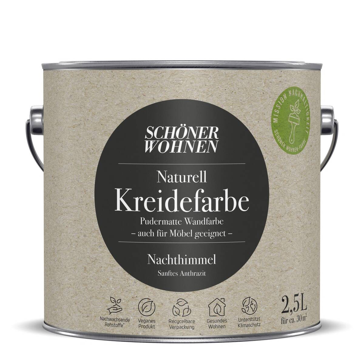 Schöner Wohnen Kreidefarbe » Nachthimmel « 2,5 L matt