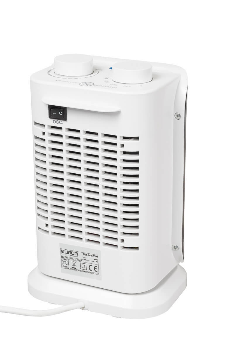 Eurom Keramikheizung » Sub-heat 1500 « 1500 W, Schwenkfunktion, Weiß