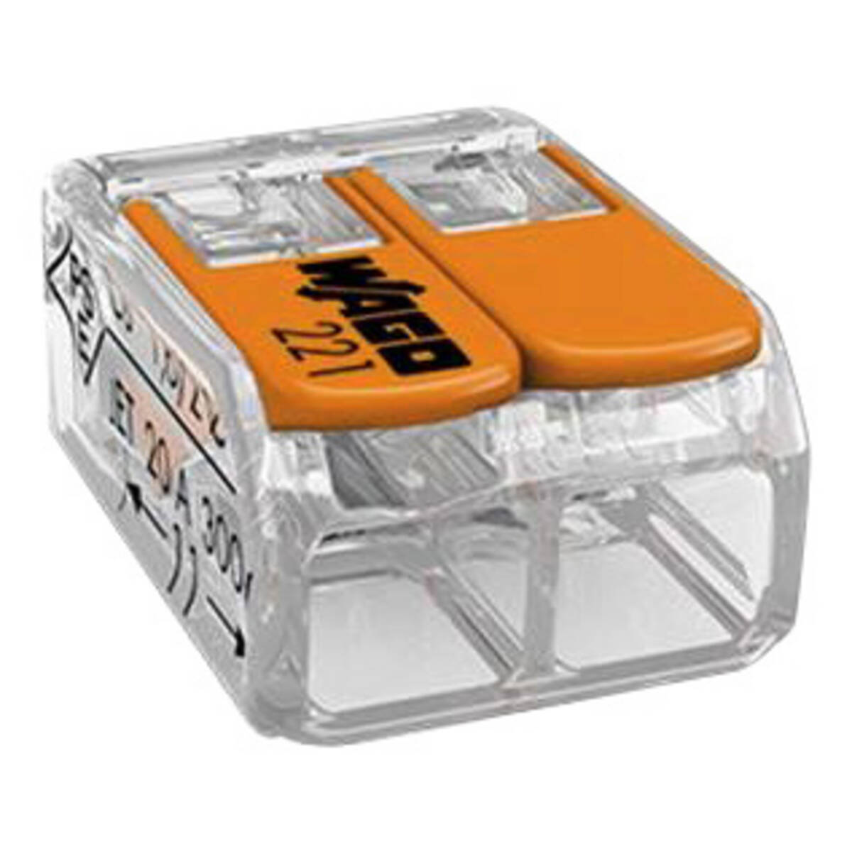 Wago Verbindungsklemmen » 100 Stück « 2-polig 0,8-4 mm² Wago Verbindungsklemmen » 100 Stück « 2-polig 0,8-4 mm²