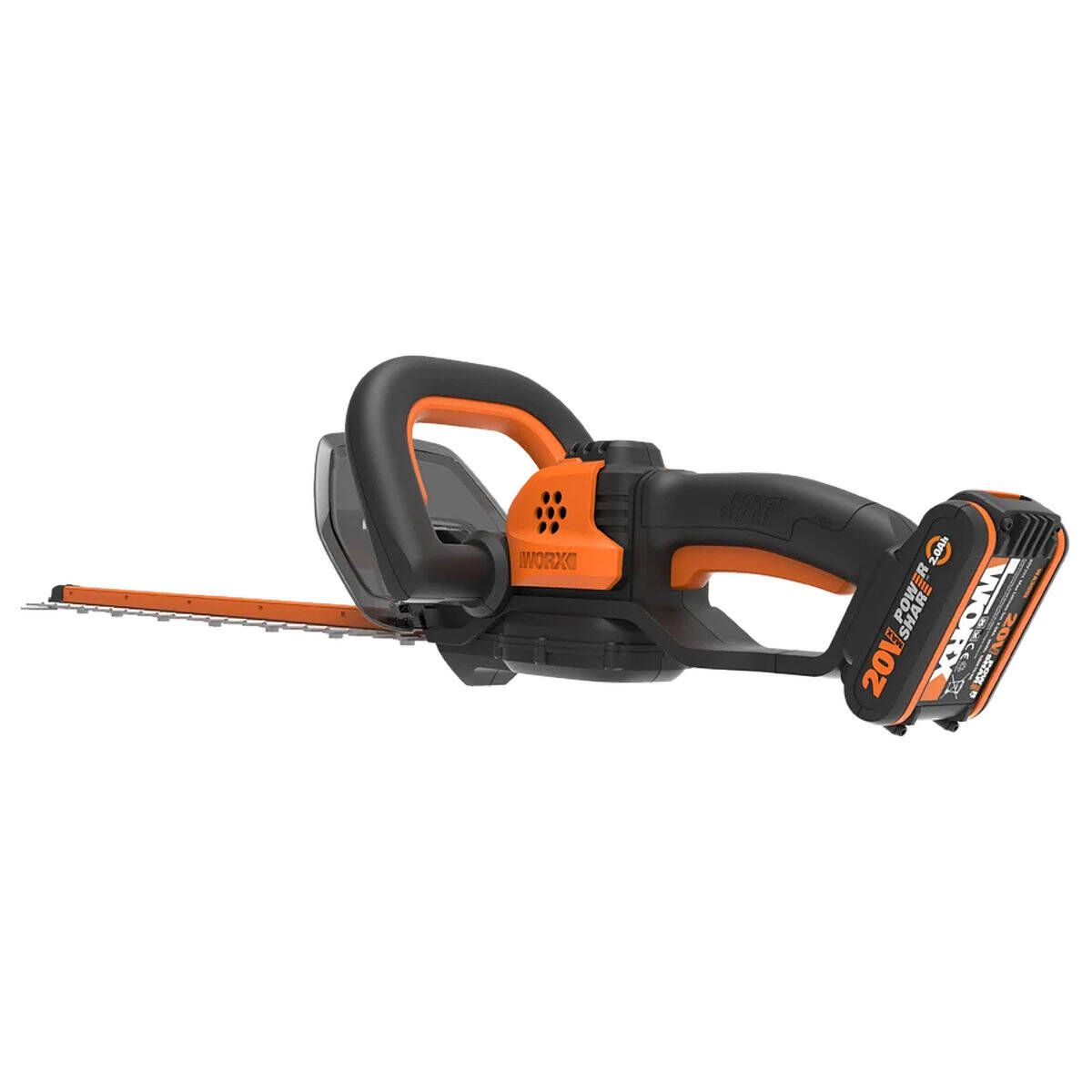 Worx Akku-Heckenschere » WG264E « 52 cm Schnittlänge, für 20 mm Äste