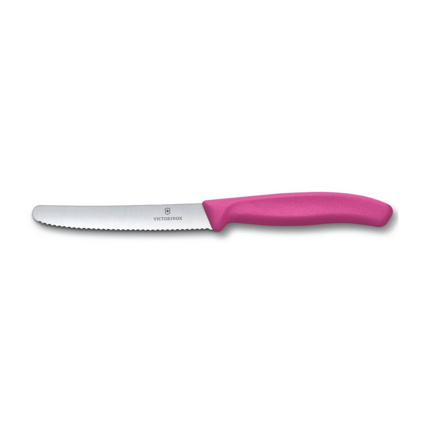 VICTORINOX Tomatenmesser, Brötchenmesser, Küchenmesser pink SwissClassic