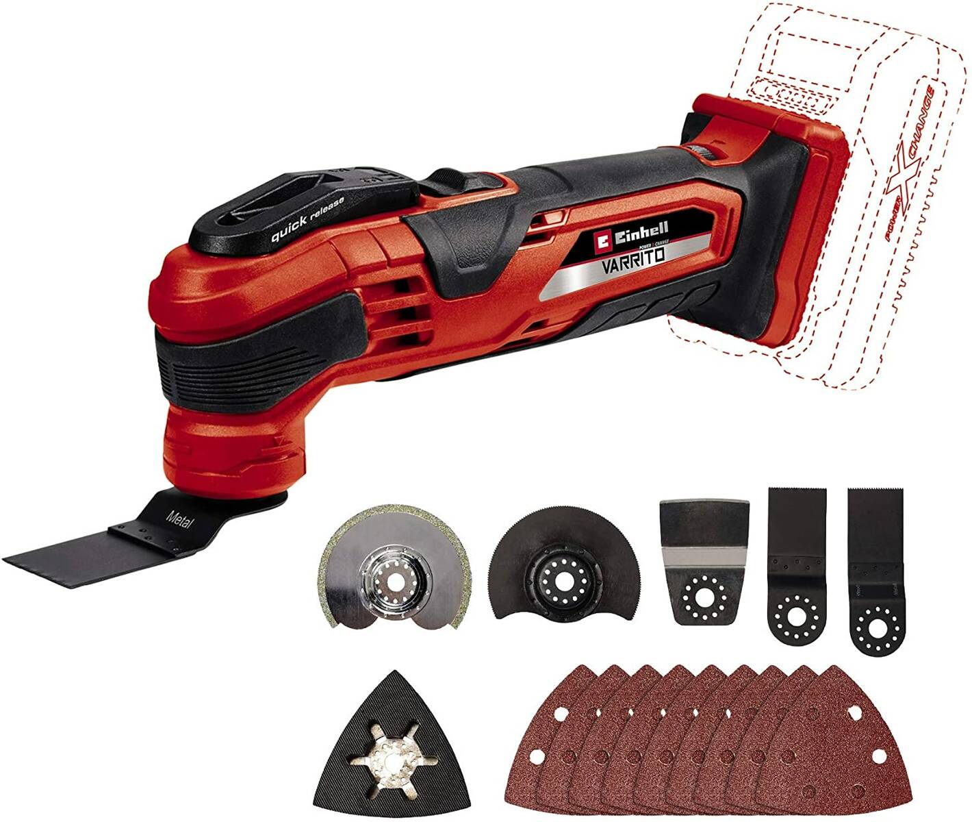 Einhell Akku-Multifunktionswerkzeug » Varrito « 18-Volt Power X-Change Einhell Akku-Multifunktionswerkzeug » Varrito « 18-Volt Power X-Change