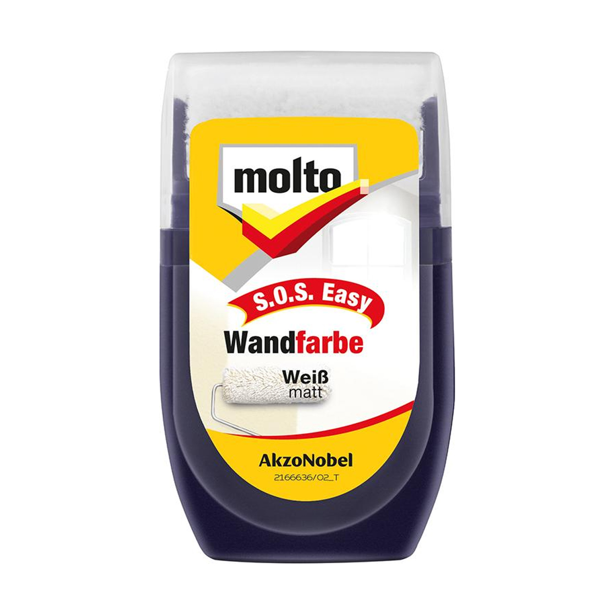 Molto SOS Easy Roller » Wandfarbe « matt - 30 ml AkzoNobel S.O.S Easy Weiß Matt