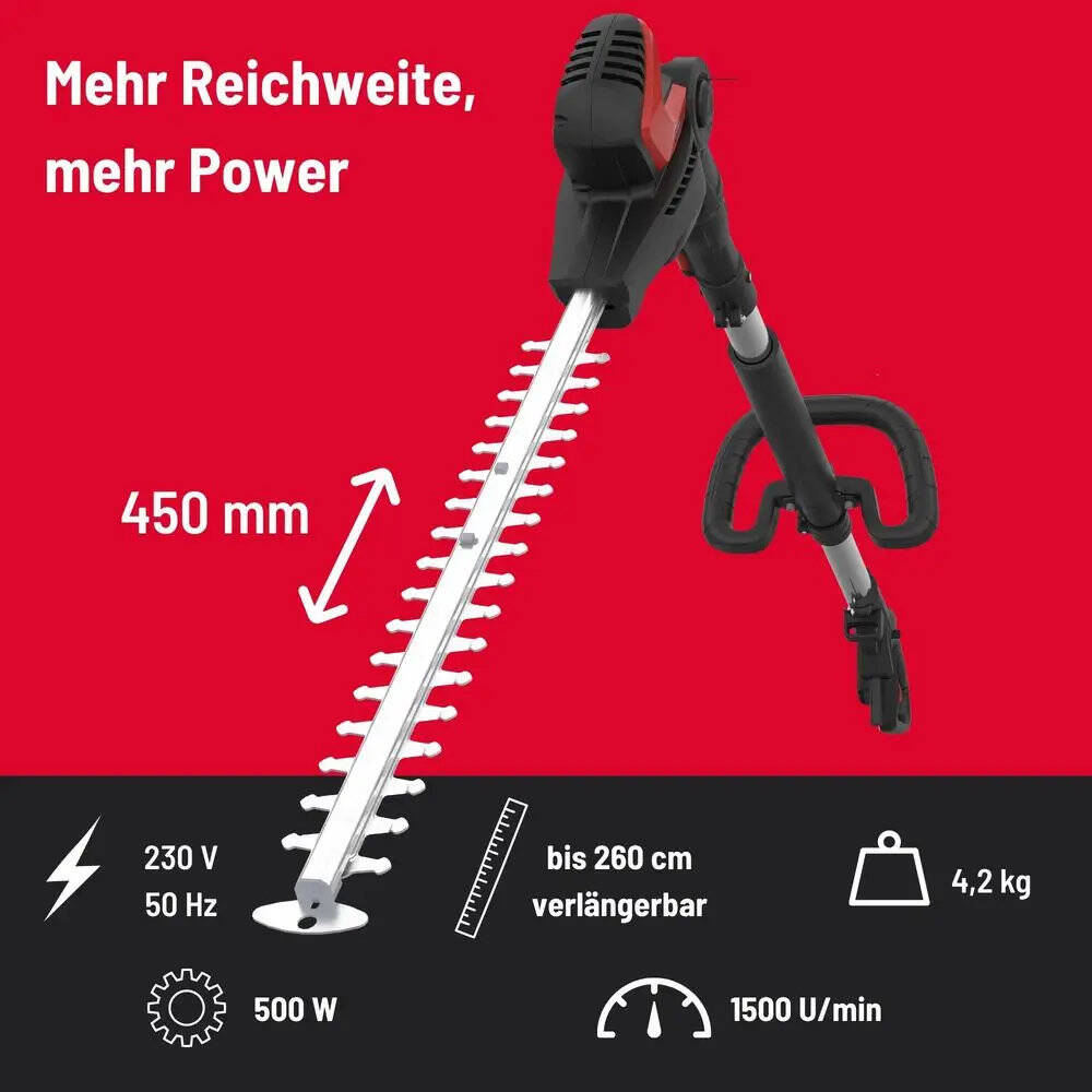 Güde Teleskop-Heckenschere » GTHS 530-500 « 500 W