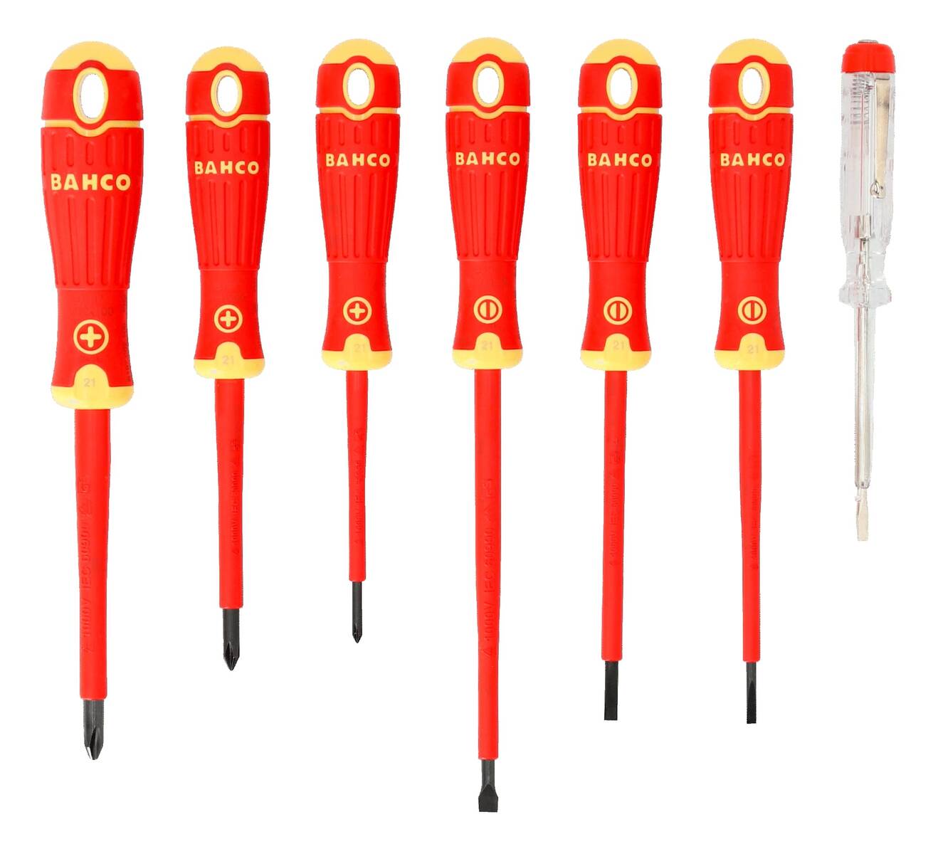 Bahco isolierter Schraubendreher-Satz » B220.027 « Mit Spannungsprüfer
