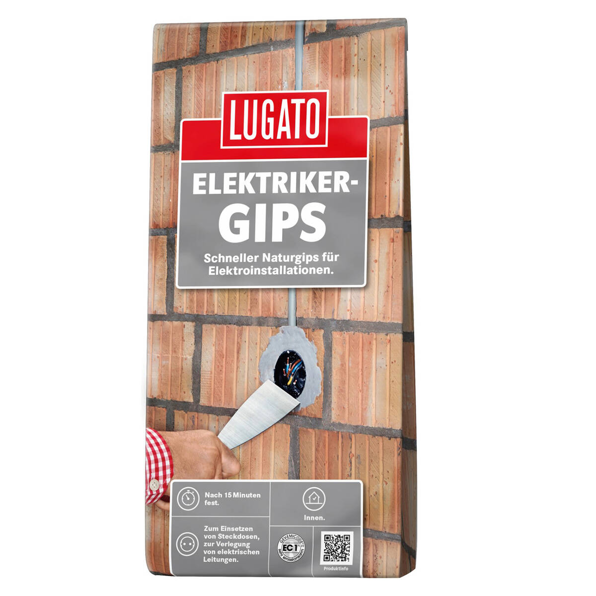 Lugato Naturgips » Elektrikergips « 5 kg, fest nach 15 Minuten