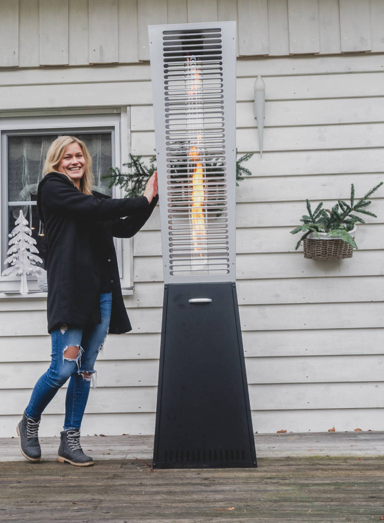 ACTIVA Terrassenheizstrahler » Canton Tower « 220 cm Pyramide - 11 kW