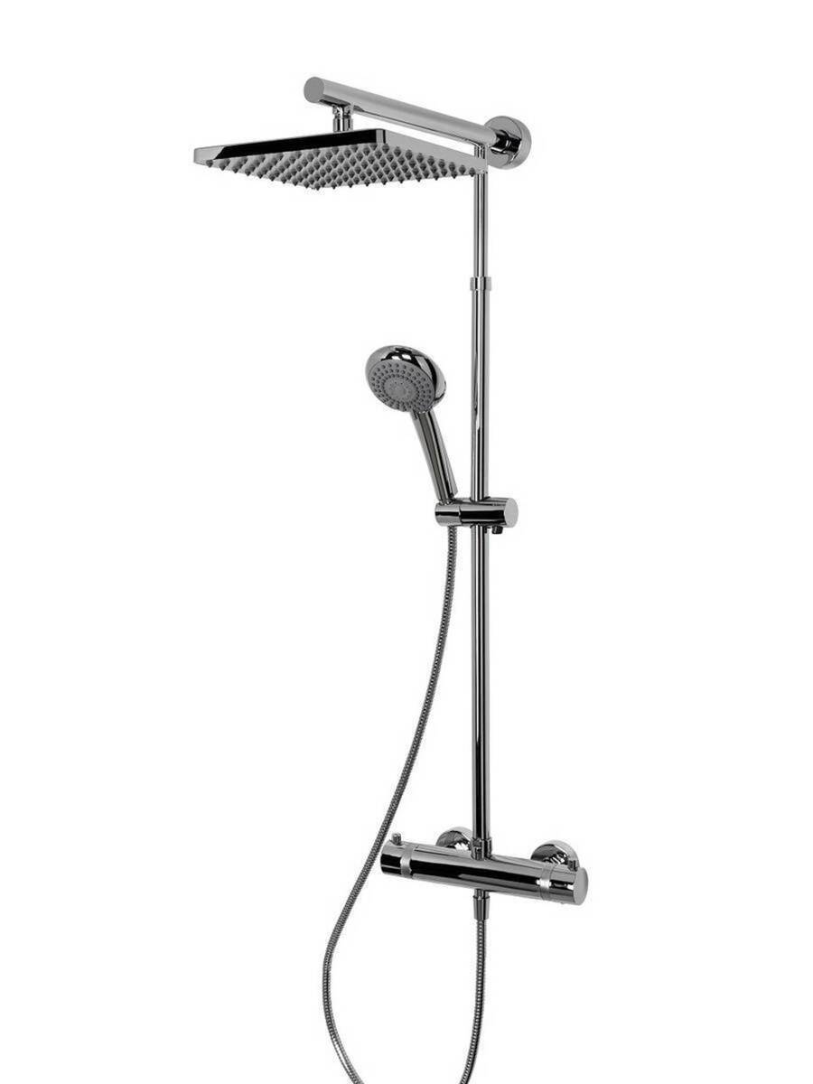 ♦ OUTLET ♦ Schulte Duschmaster Rain » D964102 « Thermostat, Kopfbrause eckig