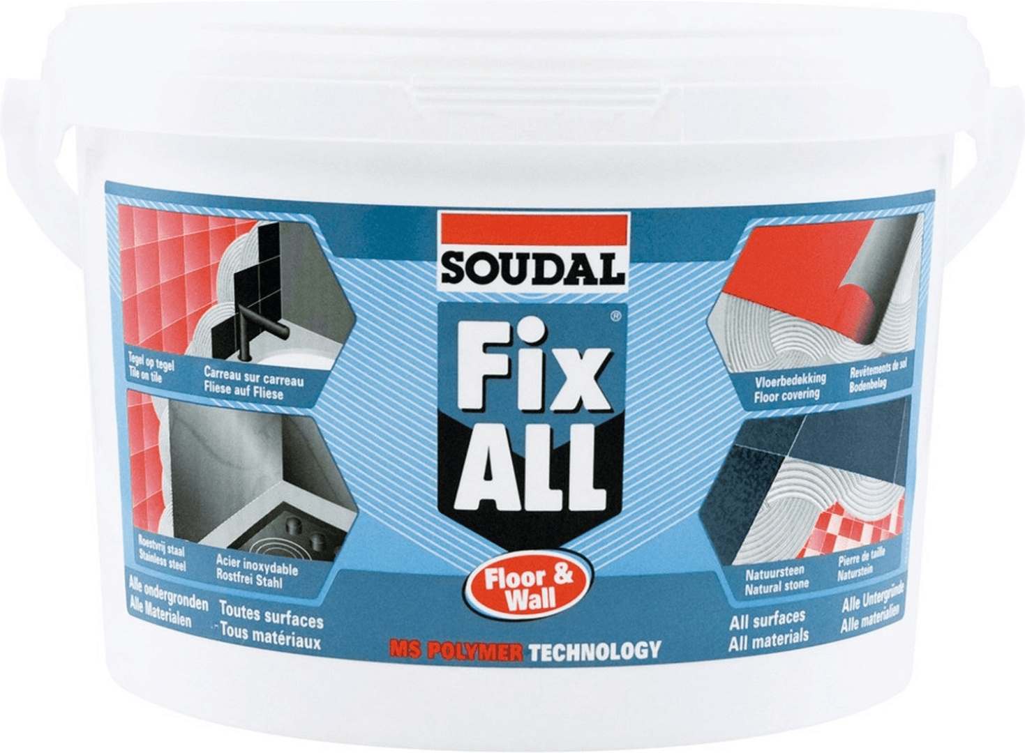 Soudal » Fix ALL Floor & Wall « dauerelastischer Flächenkleber - 4 kg
