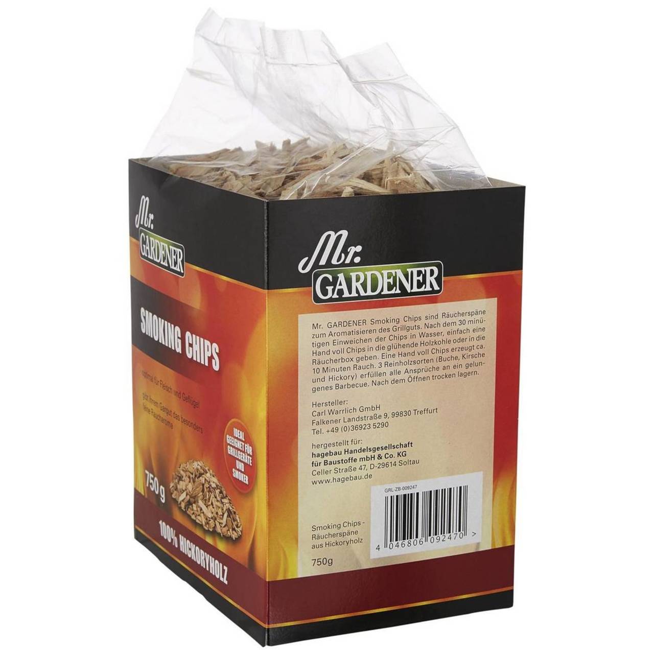 Mr. Gardener Räucherspäne 100% » Hickoryholz « Smoking Chips