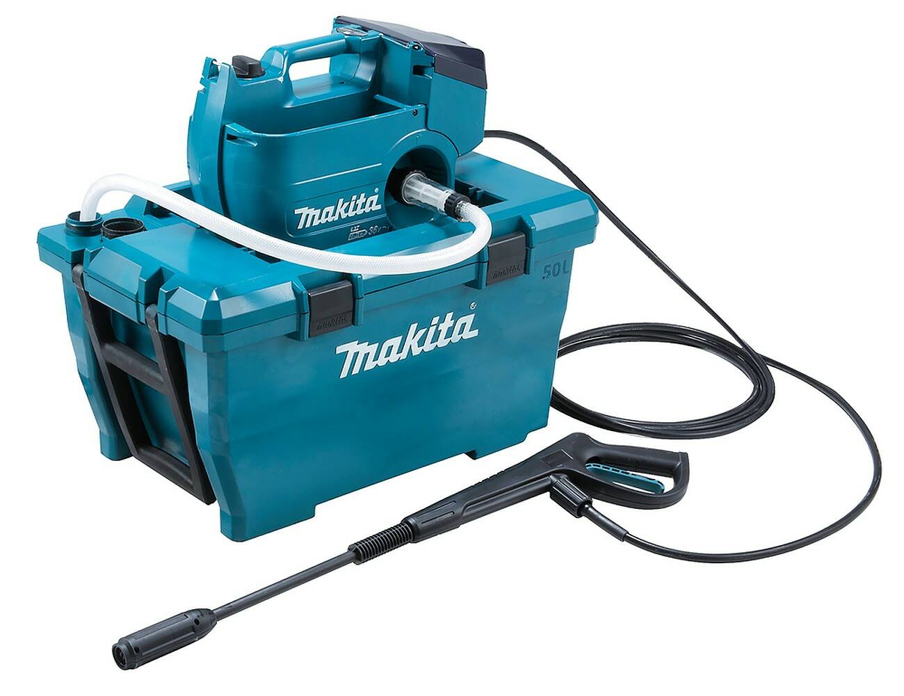 Makita Akku-Hochdruckreiniger » DHW080ZK « 2x18 Volt Power - Sologerät Makita Hochdruckreiniger DHW080ZK