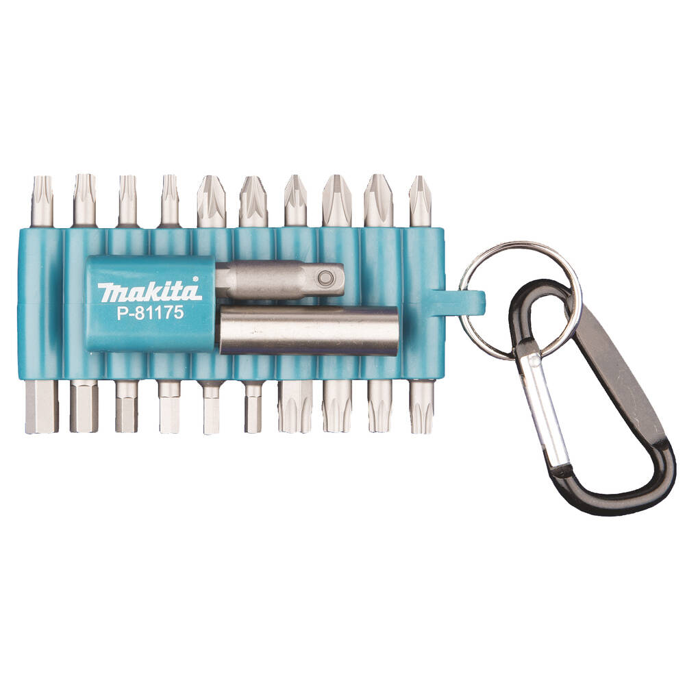 Makita Original Zubehör » P-81175 « 22-teilig, Bit-Set mit Karabiner