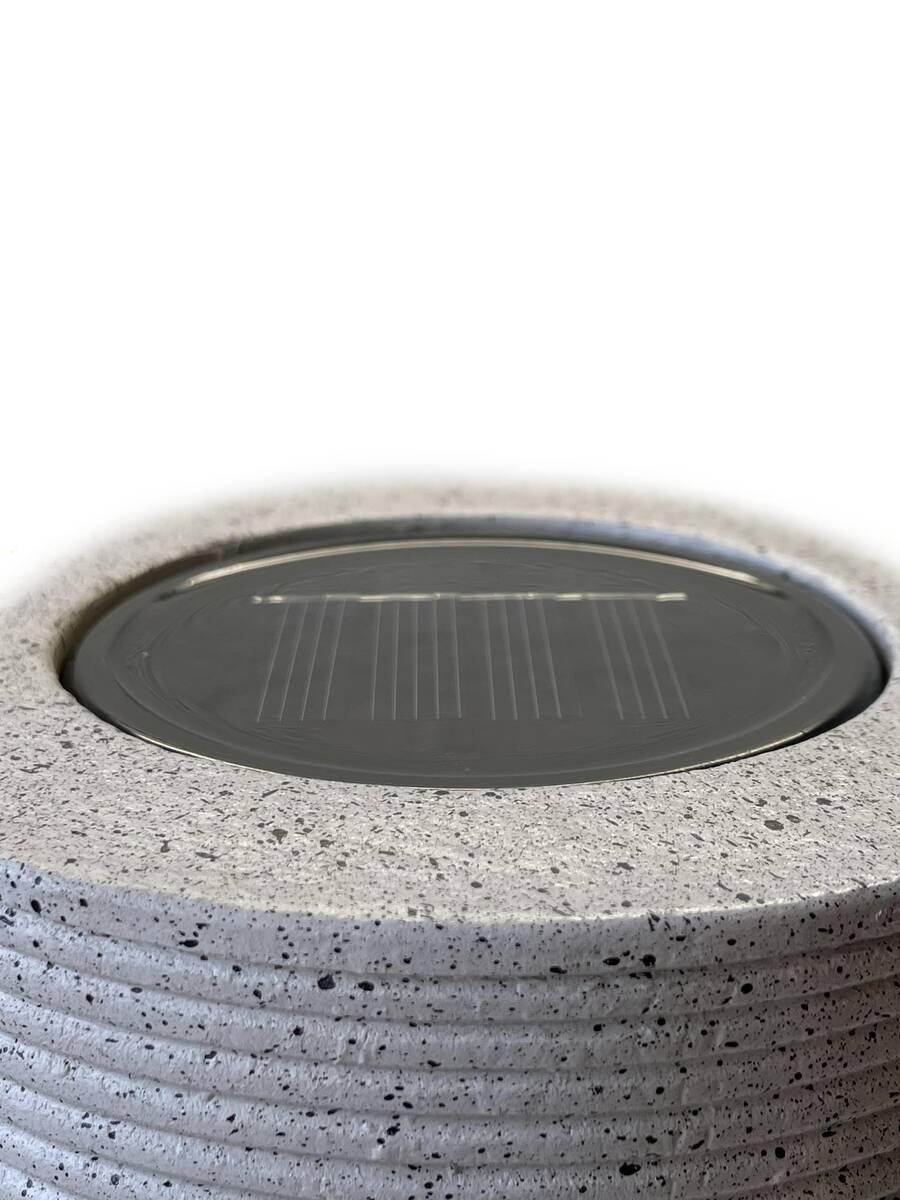 EGLO LED Solarleuchte » Grau « Steinoptik