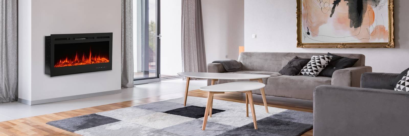 El Fuego Elektrokamin » Luzern « - LED - AY629 - 1800 Watt