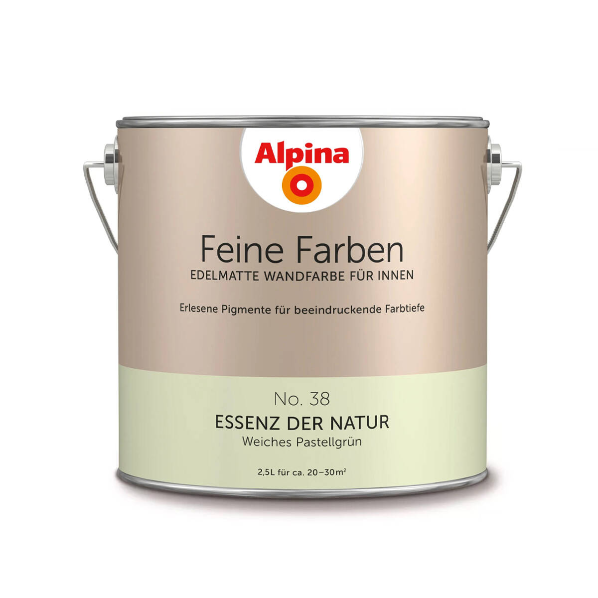 Alpina Feine Farben » Essenz der Natur « 2,5 l, Pastellgrün, No. 38