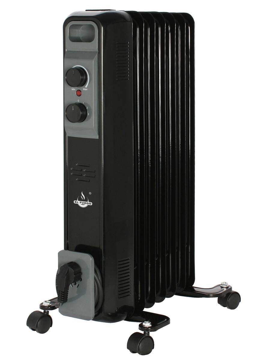 El Fuego Elektro-Ölradiator » AY7034 « 3 Heizstufen - 1500 W - schwarz