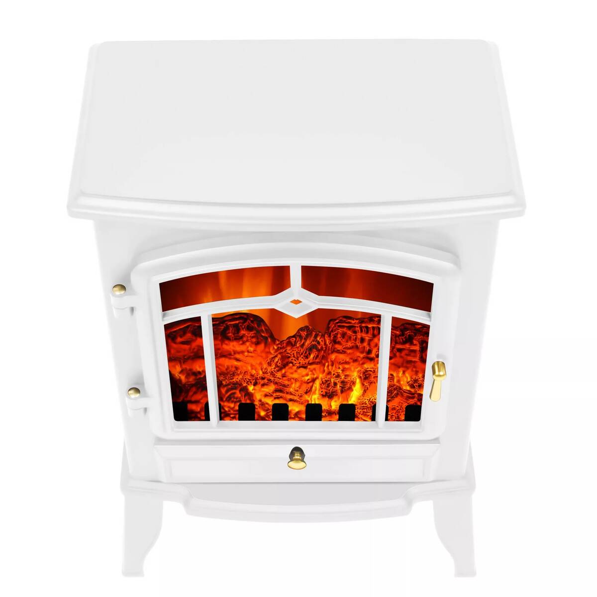 El Fuego Elektrokamin » Como II « Weiß, 2 kW, LED-Flammenbild