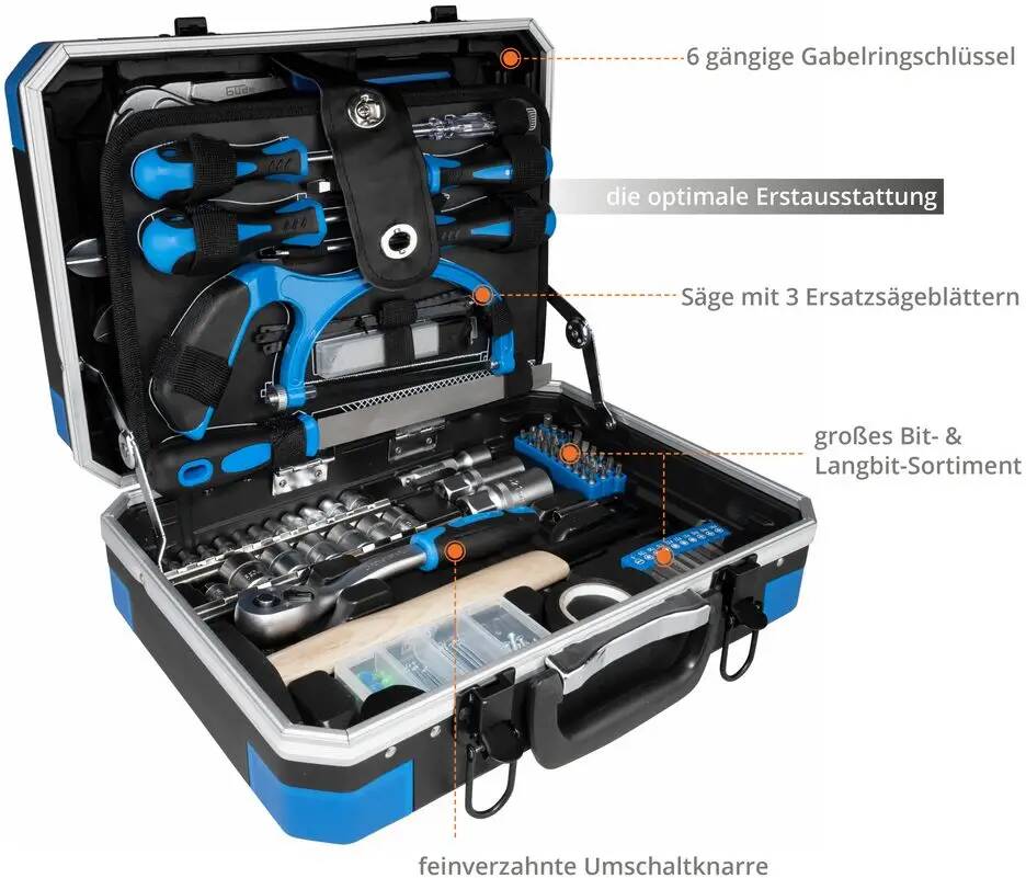 Güde Werkzeugkoffer » GWZK 241 « Präzisions-Werkzeuge 241 Stück