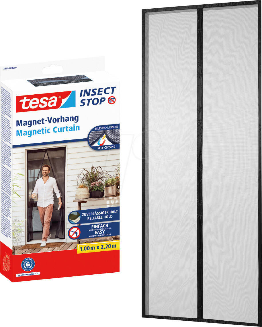 ♦ OUTLET ♦ Tesa Magnet-Vorhang » Insect Stop « Insektenschutz 1,00 x 2,20 m