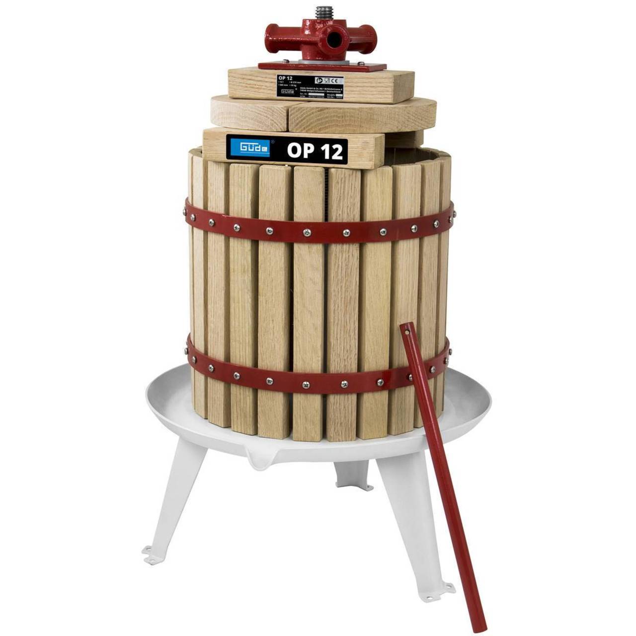 Güde Obstpresse OP12, 12 l, Presse, Apfelpresse, Beerenpresse, Saftpresse