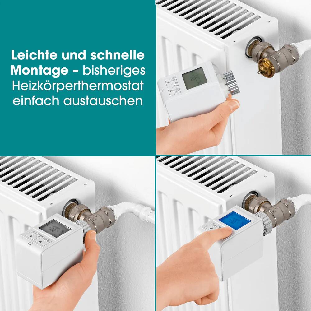 EASYmaxx Heizkörperthermostat » 1777 « Digital, 5 Modi, Boost-Funktion