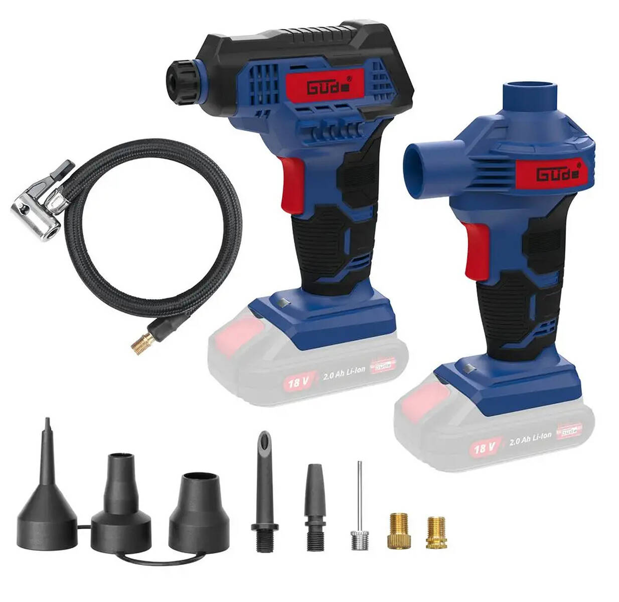 Güde Akku-Kompressor & Luftpumpenset » KLS 18-0 « inkl. Schlauch