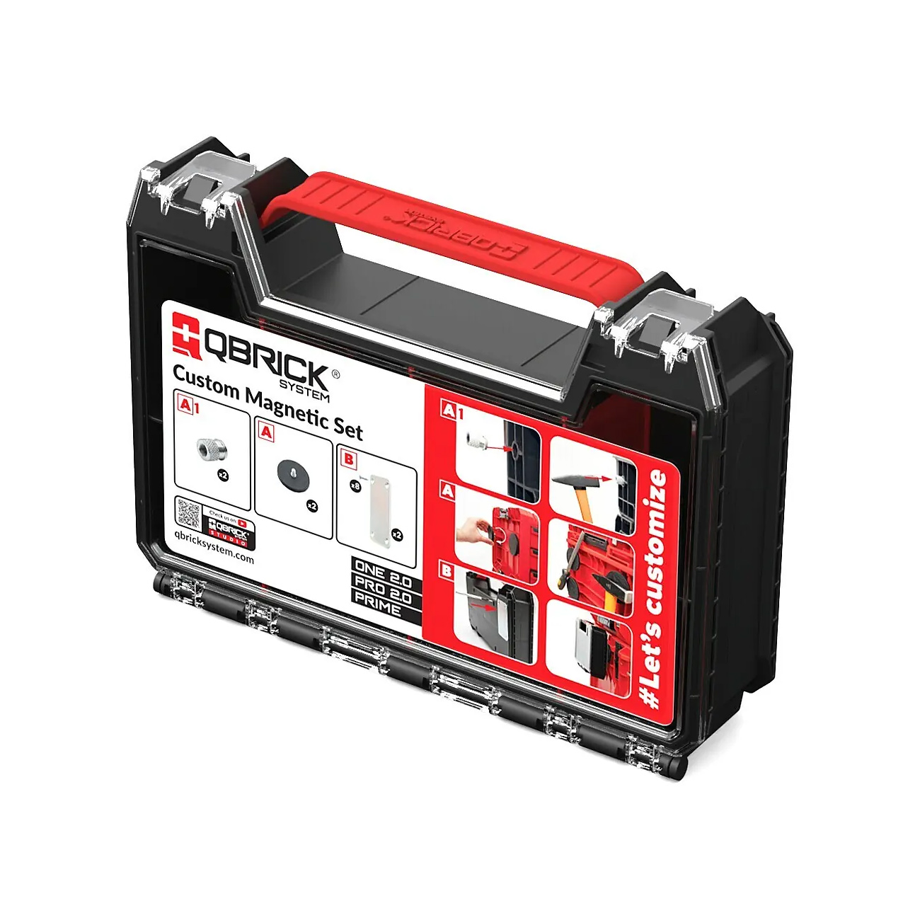 Qbrick System » Costum Magnetic Set « im kleinen Organizer