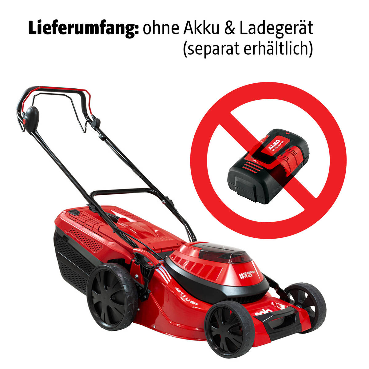 AL-KO Akku-Rasenmäher » 4611 Li SP « Sologerät, 46 cm Schnittbreite