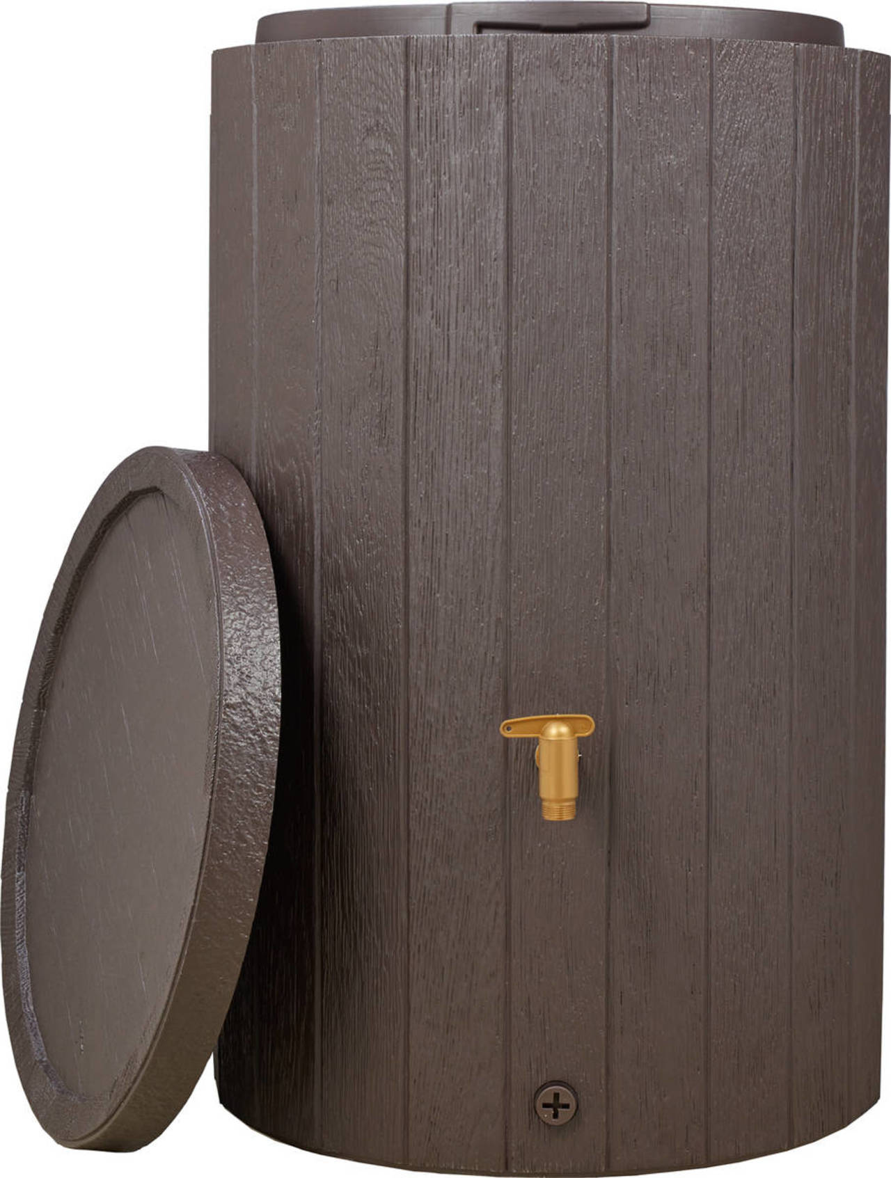 GRAF Regenspeicher » Madera « 220 l Volumen, inkl. Deckel & 3D Dekor