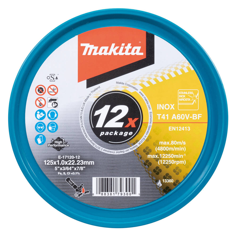 Makita Zubehör Trennscheiben-Set » E-17120-12 « Ø 125 mm, 12 Stück
