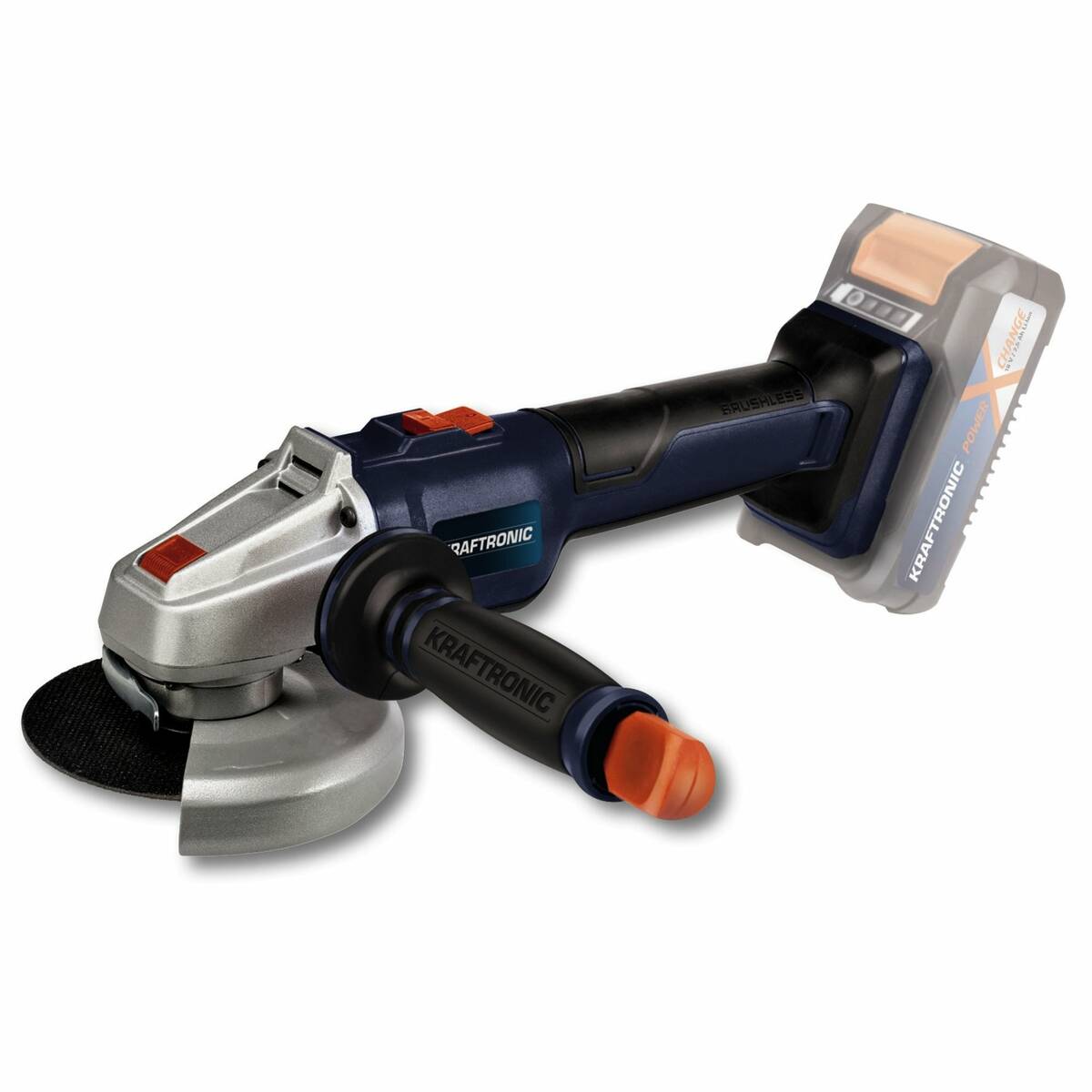 Kraftronic Akku-Winkelschleifer » KT-WS 18 Li BL Solo « Power X-Change