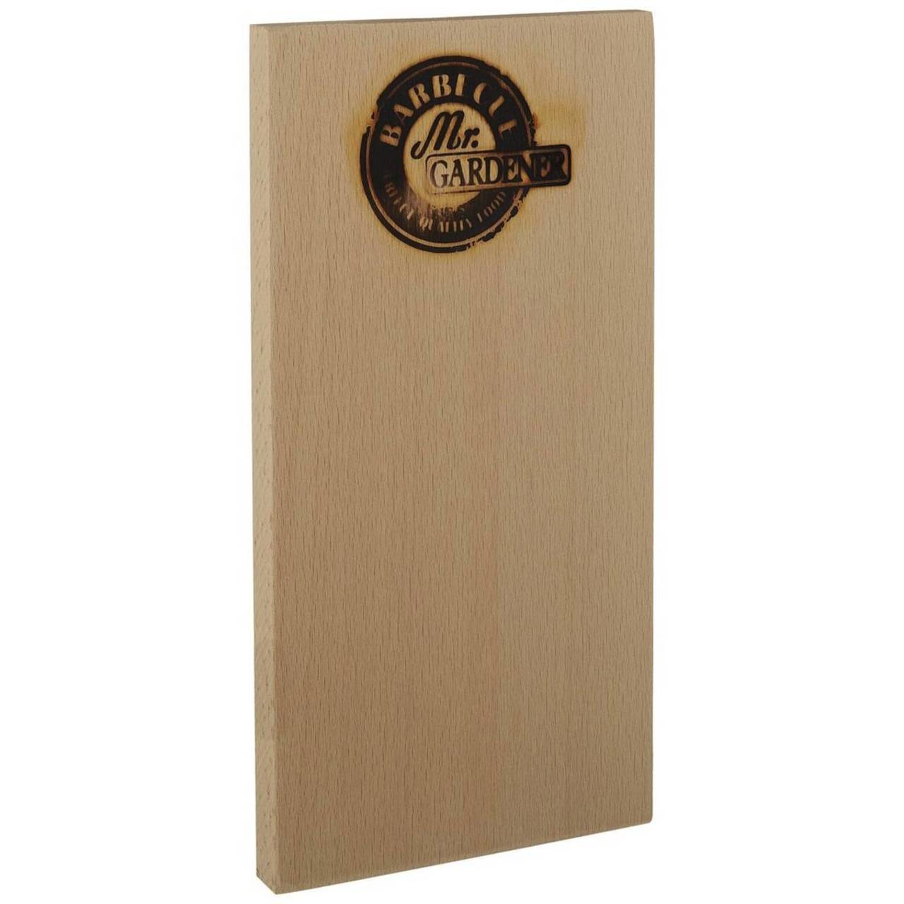 Mr. Gardener Räucherbrett » Buche « für Fleisch, Fisch und Geflügel