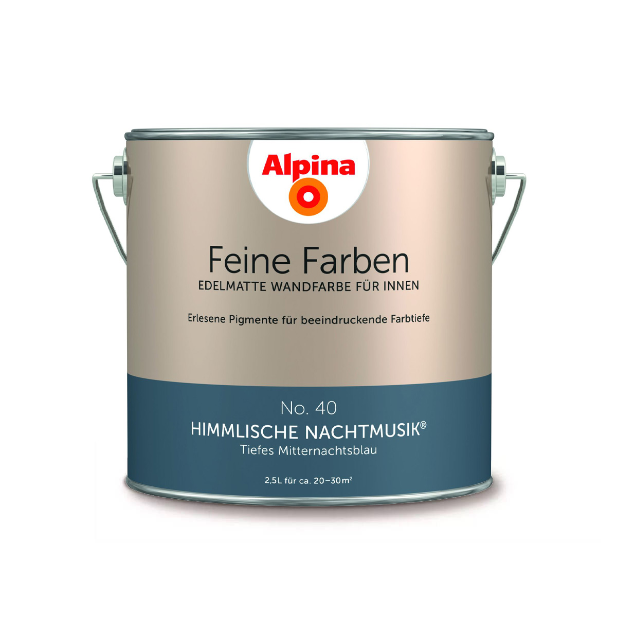 Alpina Feine Farben » Himmlische Nachtmusik « 2,5 l, Tiefblau, No. 40
