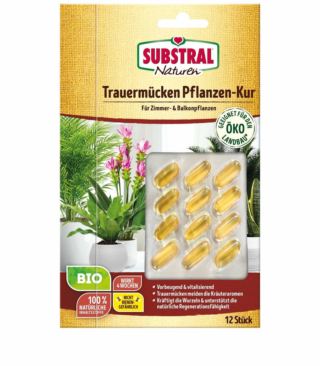 Substral Naturen » BIO Trauermücken Pflanzen-Kur « 12 Kapseln